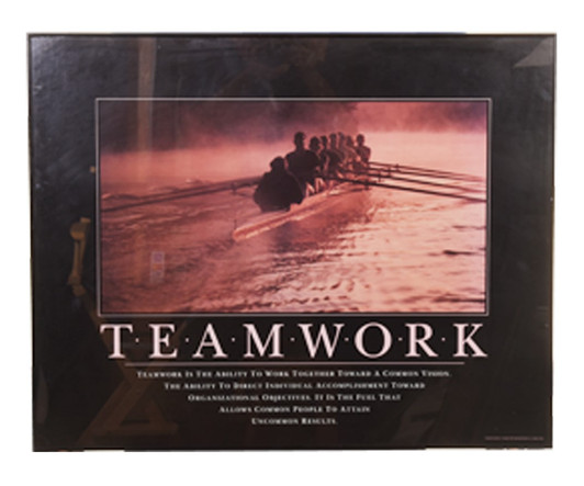 Teamwork Framed Poster