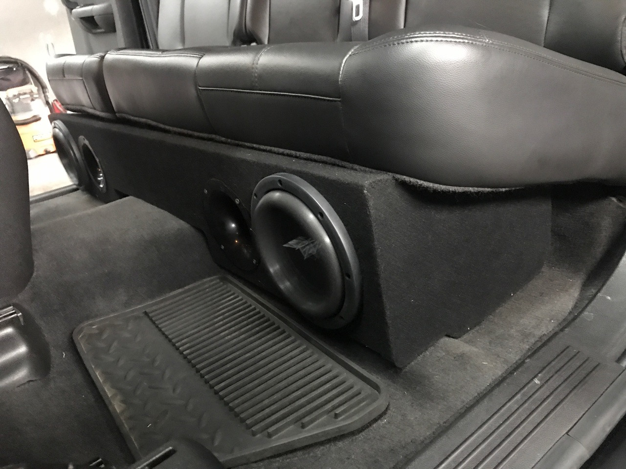 Silverado Extended S10 Crew Cab Subwoofer Box BLACK 10