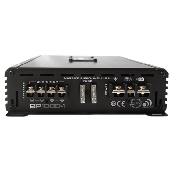 BP1000.1 - 455 WATTS RMS @ 2 OHM FULL RANGE MONO AMPLIFIER by Massive Audio® BP1000.1 - 455 WATTS RMS @ 2 OHM FULL RANGE MONO AMPLIFIER by Massive Audio®