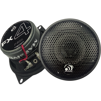 FX4 - 4" 2-WAY 50 WATTS RMS COAXIAL SPEAKERS by Massive Audio® FX4 - 4" 2-WAY 50 WATTS RMS COAXIAL SPEAKERS by Massive Audio®