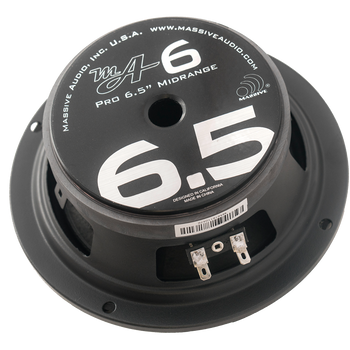 MA6 - 6.5" 140 WATT 8 OHM MID-RANGE SPEAKER (LOWER SQ FREQUENCIES) by Massive Audio® MA6 - 6.5" 140 WATT 8 OHM MID-RANGE SPEAKER (LOWER SQ FREQUENCIES) by Massive Audio®