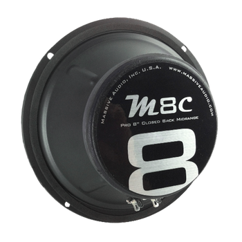 M8C - 8" 80 WATT 8 OHM MID-RANGE CLOSED BACK SPEAKER by Massive Audio® | Condition: New | Category: Speakers M8C - 8" 80 WATT 8 OHM MID-RANGE CLOSED BACK SPEAKER by Massive Audio® | Condition: New | Category: Speakers