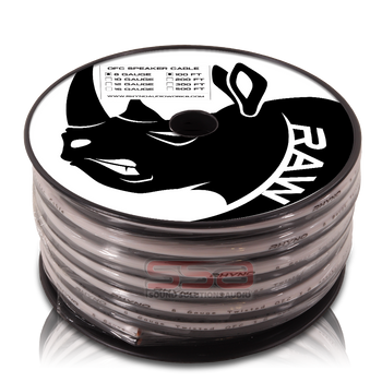 RHYNO 8 AWG Speaker Wire Twisted OFC 100ft Spool | Condition: New | Category: Electrical RHYNO 8 AWG Speaker Wire Twisted OFC 100ft Spool | Condition: New | Category: Electrical