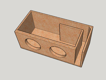 Next Level Fabrications 2x 10" Flat Pack Ported Enclosure Kit Next Level Fabrications 2x 10" Flat Pack Ported Enclosure Kit