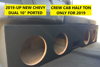 2019 - UP SILVERADO CREW CAB QUAD 8" PORTED SUBWOOFER BOX 2019 - UP SILVERADO CREW CAB QUAD 8" PORTED SUBWOOFER BOX