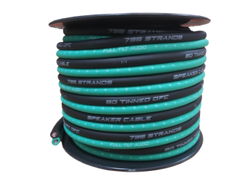 Full Tilt 8 Gauge Teal/Black 50' Tinned OFC Oxygen Free Copper Power/Ground Cable/Wire Full Tilt 8 Gauge Teal/Black 50' Tinned OFC Oxygen Free Copper Power/Ground Cable/Wire