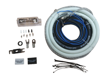 Full Tilt 1/0 Gauge White/Black Amp Kit - OFC Oxygen Free Copper Wire Full Tilt 1/0 Gauge White/Black Amp Kit - OFC Oxygen Free Copper Wire