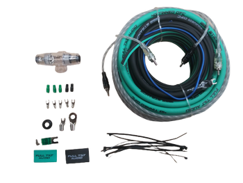 Full Tilt 4 Gauge Teal/Black Amp Kit - OFC Oxygen Free Copper Wire Full Tilt 4 Gauge Teal/Black Amp Kit - OFC Oxygen Free Copper Wire