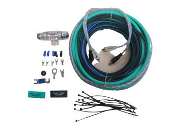 Full Tilt 8 Gauge Teal/Black Amp Kit - OFC Oxygen Free Copper Wire Full Tilt 8 Gauge Teal/Black Amp Kit - OFC Oxygen Free Copper Wire