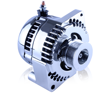 S Series Billet 240A racing alt - 6/12 Ford 6S  - Chrome S Series Billet 240A racing alt - 6/12 Ford 6S  - Chrome