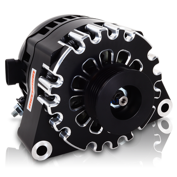 S Series Billet 170 AMP Racing Alternator For C6 Corvette - Black Anodized S Series Billet 170 AMP Racing Alternator For C6 Corvette - Black Anodized