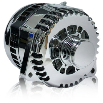 240A racing alternator 88-95 GM truck mount - Chrome 240A racing alternator 88-95 GM truck mount - Chrome