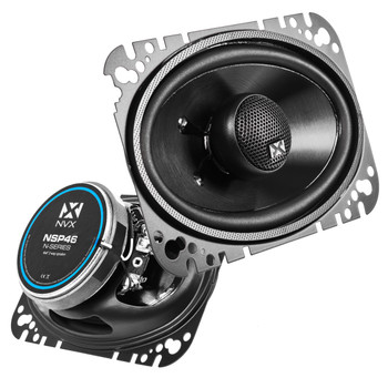 NVX 4" x 6" 2-Way Coaxial Car Speakers with 20mm Silk Dome Tweeters