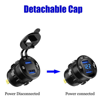 NVX Dual USB Quick Charge QC 3.0 Car Charger w/Voltmeter NVX Dual USB Quick Charge QC 3.0 Car Charger w/Voltmeter