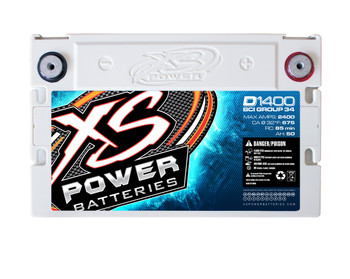 XS Power D1400 14v AGM Battery, Max Amps 2400A XS Power D1400 14v AGM Battery, Max Amps 2400A