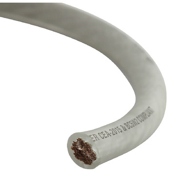NVX 5 ft. of Frosted White True Spec 4-Gauge Power/Ground Wire NVX 5 ft. of Frosted White True Spec 4-Gauge Power/Ground Wire