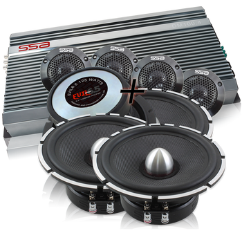 **Package Deal**I 2 Sets of Evil Mid's and Tweeters w/ DM100.4 Amplifier **Package Deal**I 2 Sets of Evil Mid's and Tweeters w/ DM100.4 Amplifier