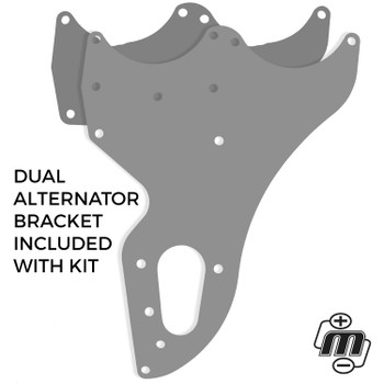 Dual Bracket 99-13 GM Trucks w/4.8L, 5.3L, & 6.0L (Includes bracket, kit components only) Dual Bracket 99-13 GM Trucks w/4.8L, 5.3L, & 6.0L (Includes bracket, kit components only)