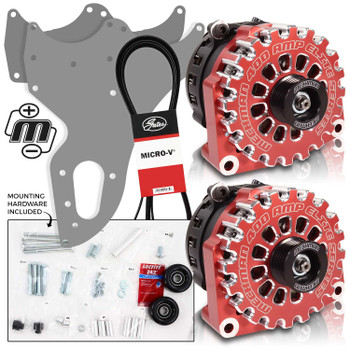 Mechman 800 Amp Red Dual Alternator Kit for 2005 - 2013 GM Trucks | D205RD | in Dual Alternator Kits | Brand Mechman Mechman 800 Amp Red Dual Alternator Kit for 2005 - 2013 GM Trucks | D205RD | in Dual Alternator Kits | Brand Mechman
