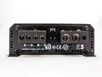 E3 - 1,400 Watts RMS Mono Block Amplifier by Massive Audio® | MASSAU-E3 | in Amplifiers | Brand Massive Audio E3 - 1,400 Watts RMS Mono Block Amplifier by Massive Audio® | MASSAU-E3 | in Amplifiers | Brand Massive Audio