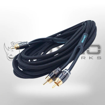 Rhyno 9000 Series Premium Braided RCA Cables (Matte Black) Rhyno 9000 Series Premium Braided RCA Cables (Matte Black)