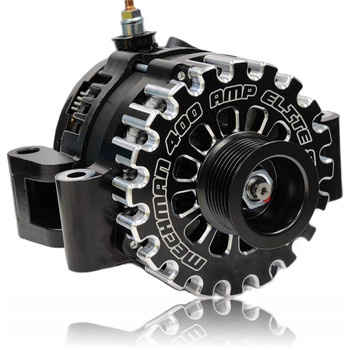400 Amp Billet Elite series alternator for early Powerstroke Ford | B7768400B | in 1997-1998 | Brand Mechman 400 Amp Billet Elite series alternator for early Powerstroke Ford | B7768400B | in 1997-1998 | Brand Mechman