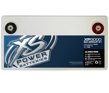 XS Power XP3000 12v AGM Battery, Max Amps 3000A XS Power XP3000 12v AGM Battery, Max Amps 3000A