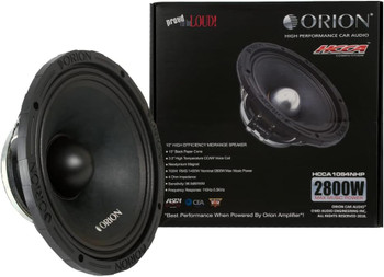 ORION HCCA1054NHP HCCA Series 10” Ultra Efficient Neodymium Midrange Loudspeaker - Single ORION HCCA1054NHP HCCA Series 10” Ultra Efficient Neodymium Midrange Loudspeaker - Single