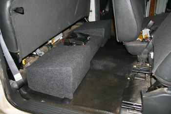 DUAL SUB BOX Amp Rack 1999-2006 CHEVY EXTENDED CAB DUAL SUB BOX Amp Rack 1999-2006 CHEVY EXTENDED CAB