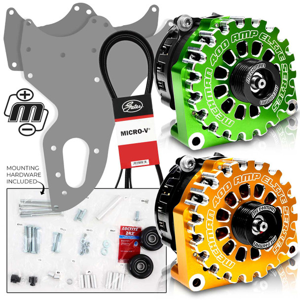 Mechman 800 Amp Mix Match Color Dual Alternator Kit for 1999 - 2004 GM Trucks | D201-MIX-MATCH | in Dual Alternator Kits | Brand Mechman