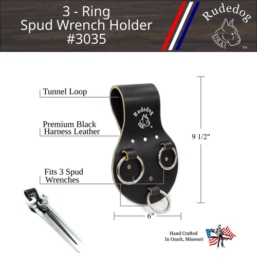 3035 - 3 - Ring Spud Wrench Holder - Rudedog U.S.A.