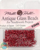 Mill Hill Antique Glass Beads 2.63g Rich Red #03049