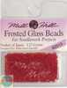Mill Hill Frosted Glass Seed Beads 4.25g Red Red #62013