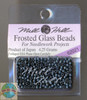 Mill Hill Frosted Glass Seed Beads 4.25g Gunmetal #62021