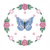 Design Works - Butterfly and Rose Quilt Blocks (6)