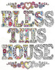 Design Works - Zenbroidery Bless This House 14" x 18"