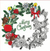 Design Works - Zenbroidery - Christmas Wreath 10" x 10"