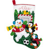 Plaid / Bucilla - Snowman Soccer Fan Stocking