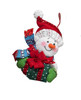 Plaid / Bucilla -  Snowman With Presents Stocking