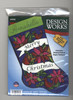 Design Works -  Stained Glass Poinsettia Stocking