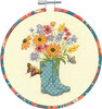 Dimensions Learn a Craft - Floral Boots w/Decorative Hoop
