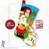 Plaid / Bucilla -  Harvest Time Santa Stocking