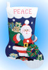 Design Works - Santas Gifts Felt Stocking