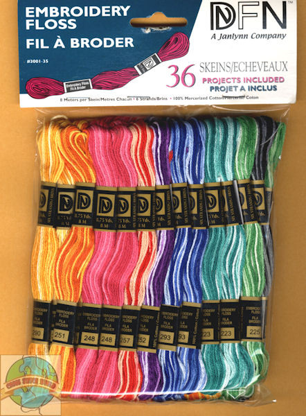 Janlynn 36 Skiens of Embroidery Floss Variegated CrossStitchWorld