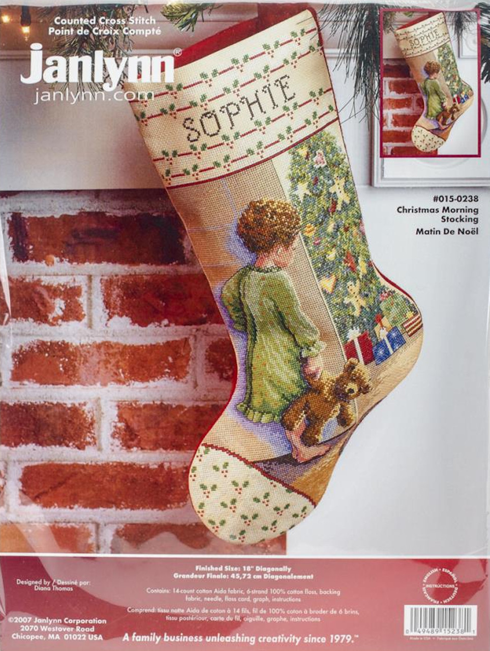 Janlynn - Penguin Joy Stocking - CrossStitchWorld