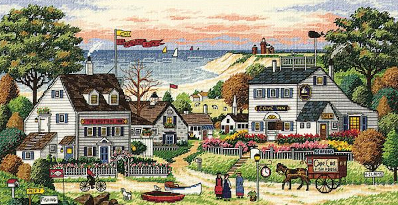 Gold Collection - Charles Wysocki - Cozy Cove - CrossStitchWorld