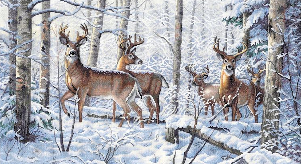 Dimensions Gold Collection - Woodland Winter - CrossStitchWorld