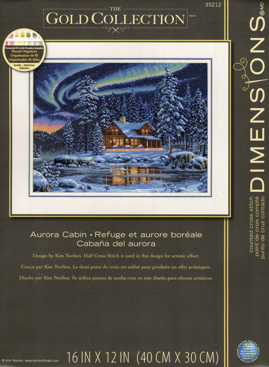 Gold Collection - Aurora Cabin - CrossStitchWorld