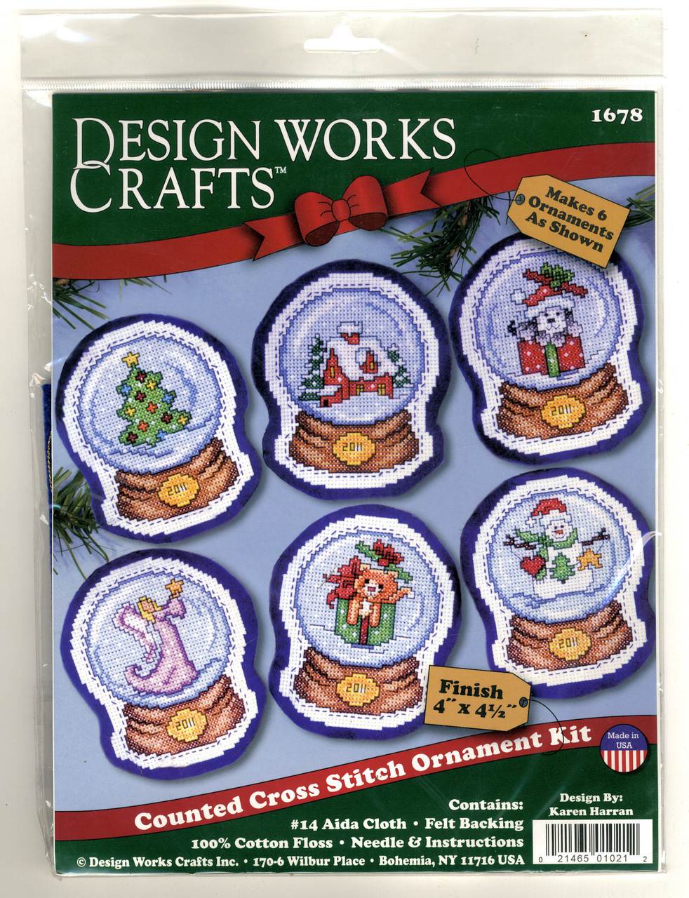 Design Works - Snowglobes Ornament Set (6)