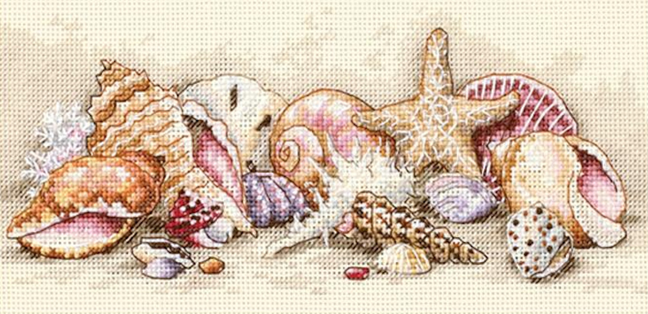 Janlynn Cross Stitch Kit / Collecting Shells 